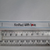 Tag-White, Knitted with Love
