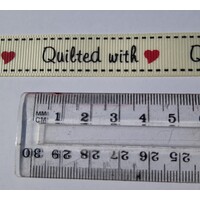 Tag- Cream, Quilted with Love