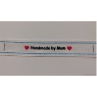 ***NEW***Tag, White, black printed wording ❤Handmade by Mum❤