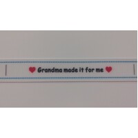 ***NEW***Tag, White, black printed wording ❤Grandma made it for me❤