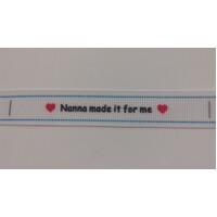 ***NEW***Tag, White, black printed wording ❤Nanna made it for me❤