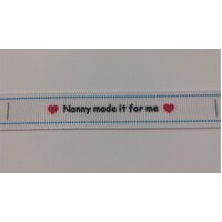 ***NEW***Tag, White, black printed wording ❤Nanny made it for me❤