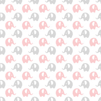 Print, Pink and Grey Elephants