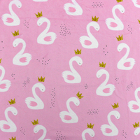 SB Print Pink Swan Princess (Half meter)