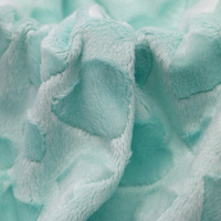 Opal Hearts Embossed Minky (Half meter)