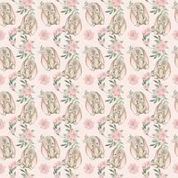 A-  Bunny - Pink Background - One metre