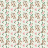 D- Bunny - Green Background - One metre