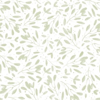 C- Scattered Eucalyptus Leaves, cream background- One metre