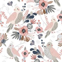 Boho Floral Bird