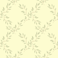 C- Eucalyptus pattern on yellow background- One metre