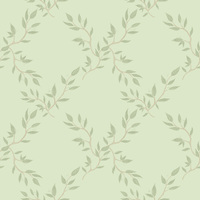 E- Eucalyptus pattern on light green background- One metre