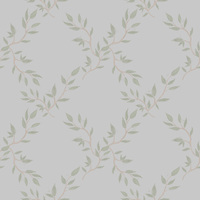 F- Eucalyptus pattern ongrey background- One metre