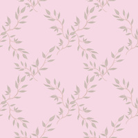 Eucalyptus pattern on light Pink background- One metre