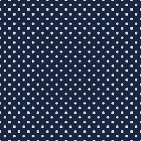 D- Navy with white polka dot- One metre