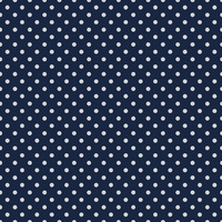 D- Navy with white polka dot- One metre