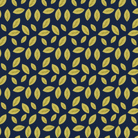 I- Leaves on Navy background pattern- One metre