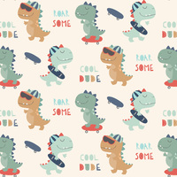 A- Cool Dino Dudes Skate Board (one metre)