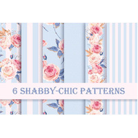 A SHABBY CHIC BLUE ROSES COLLECTION