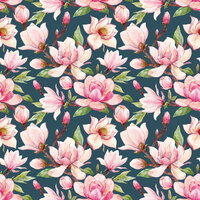 D- Magnolia blue background, CLOSE