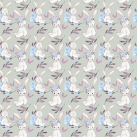 D- White Rabbit - Grey (one metre)