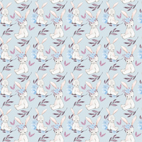 E- White Rabbit - Light Blue (one metre)