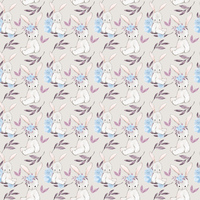 F- White Rabbit - Light Grey (one metre)