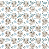 E- Ellie Elephant - White (one metre)