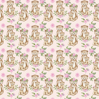 B- Mumma and baby Bear - Pink (one metre)