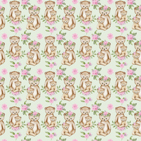 G- Mumma and baby Bear - Green (one metre)