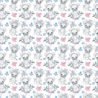 C- Millie Mouse - White (one metre)