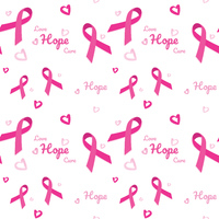 A- Love, Hope, Cure- white. One metre