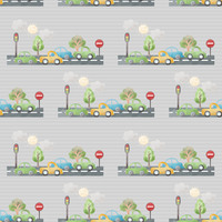 H- Rainbows, Cars GREY ROAD (One metre)