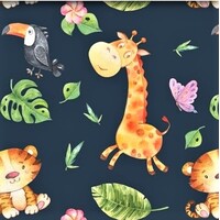 H- Tiger and Giraffe Dark background (One metre)