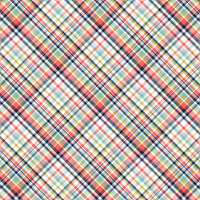 A- Coral and Navy Tartan (One metre)