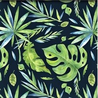 Monstera Leaf Print  (One metre)